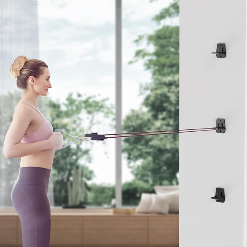 3Pcs Black Exercise Band Wall  - đánh giá và giá Home Gym Training
