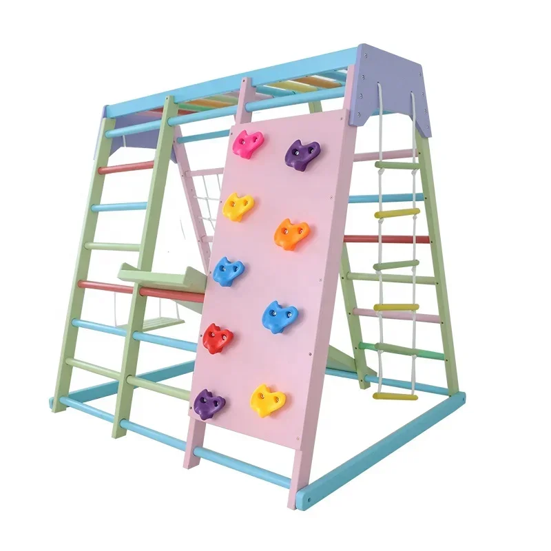 Kids Wooden Climbing Frame Ind - đánh giá và giá Home Gym Equipment Set