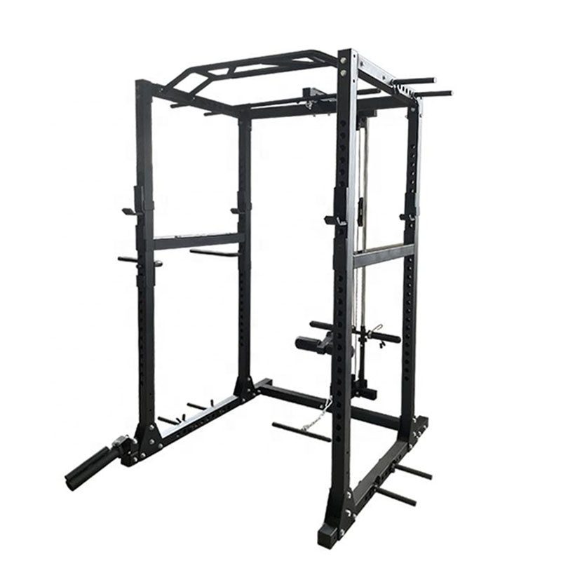 Commercial Power Cage With Lat - đánh giá và giá Squat Rack Power